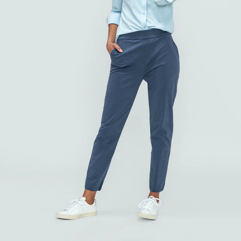 Ministry of Supply Women's Kinetic Pull On Pant, Blue, Size 6, NEW WITH TAGS